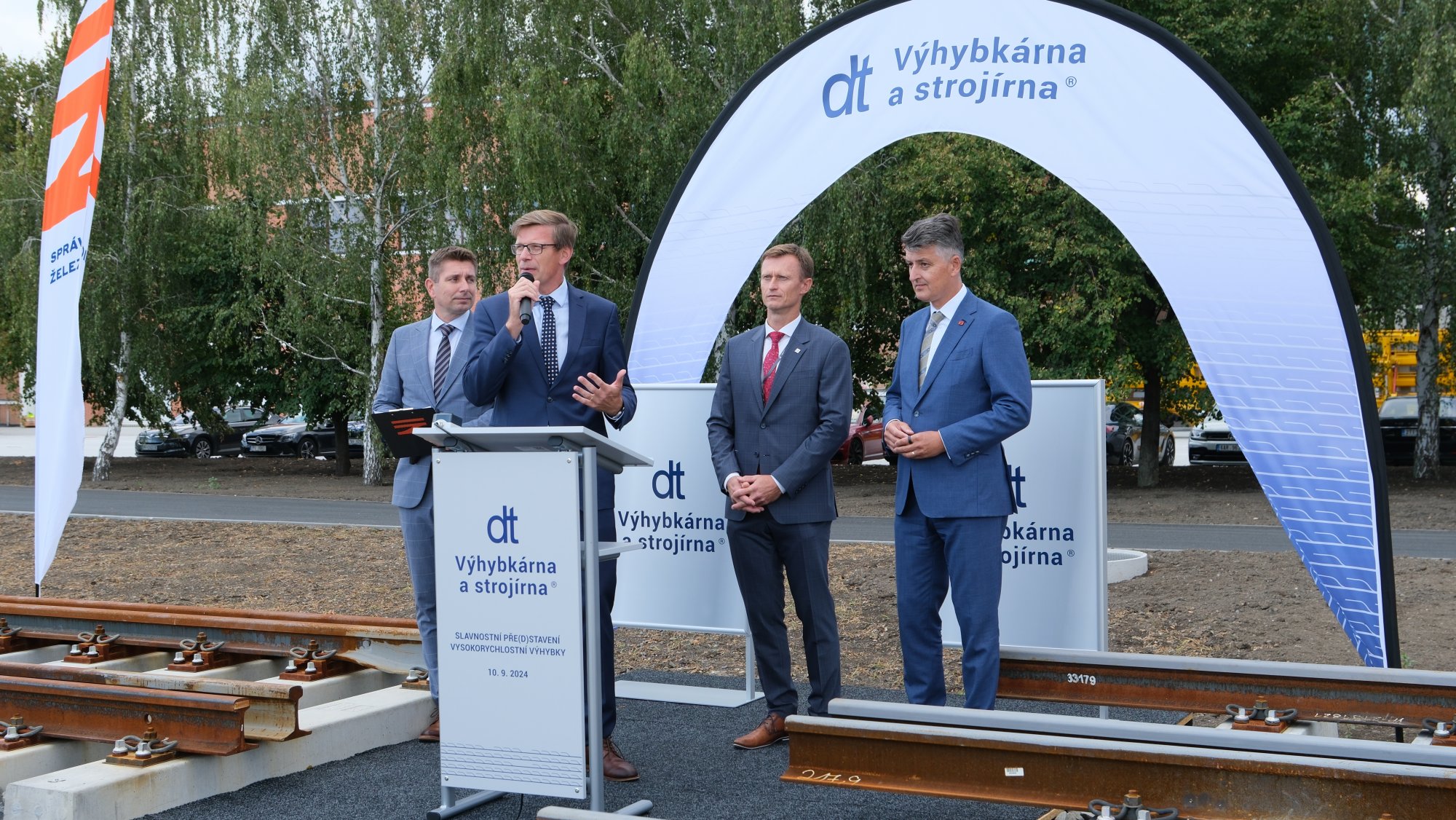 První česká výhybka pro vysokorychlostní tratě vznikla v Prostějově