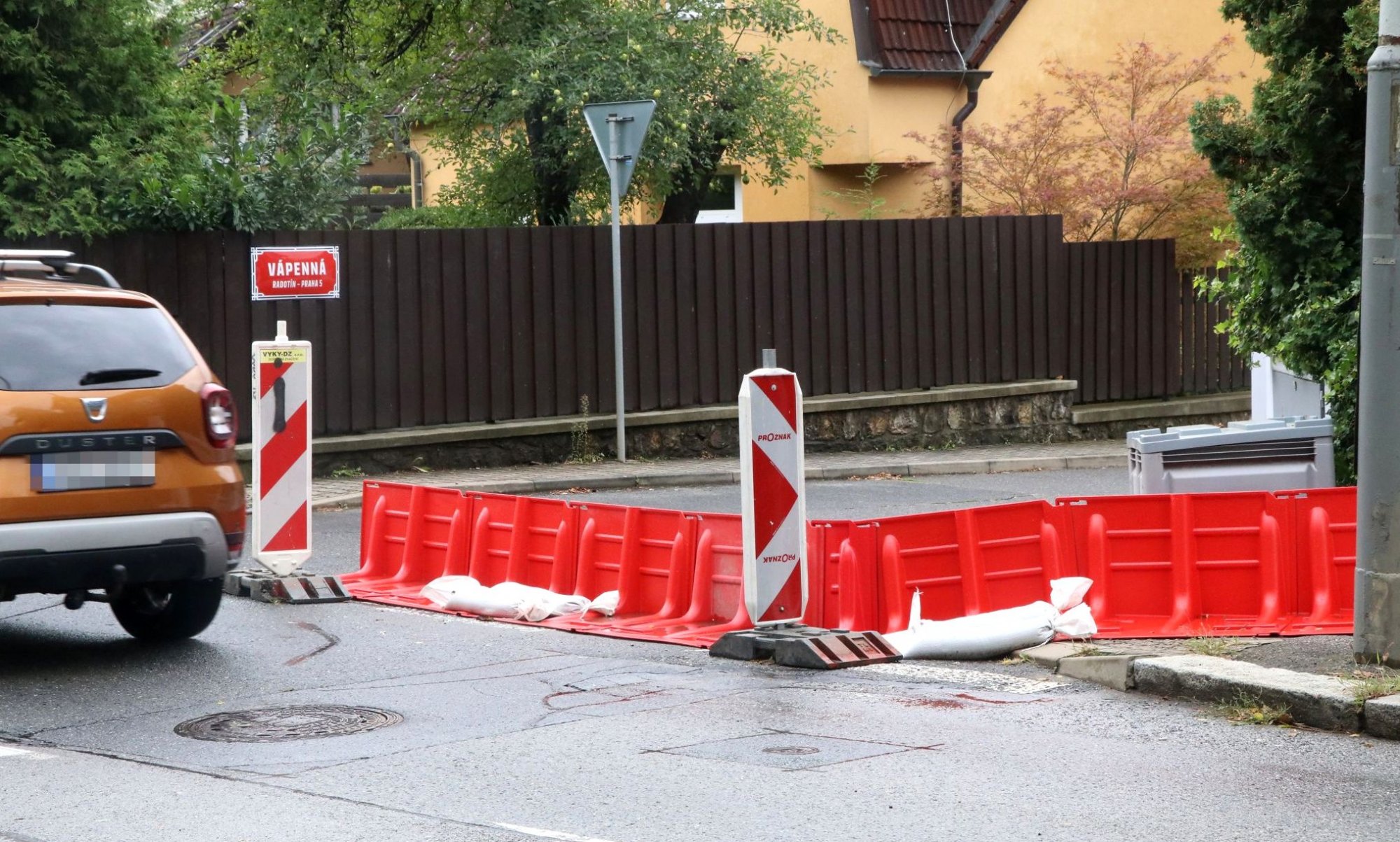 Radotín se připravoval na povodeň