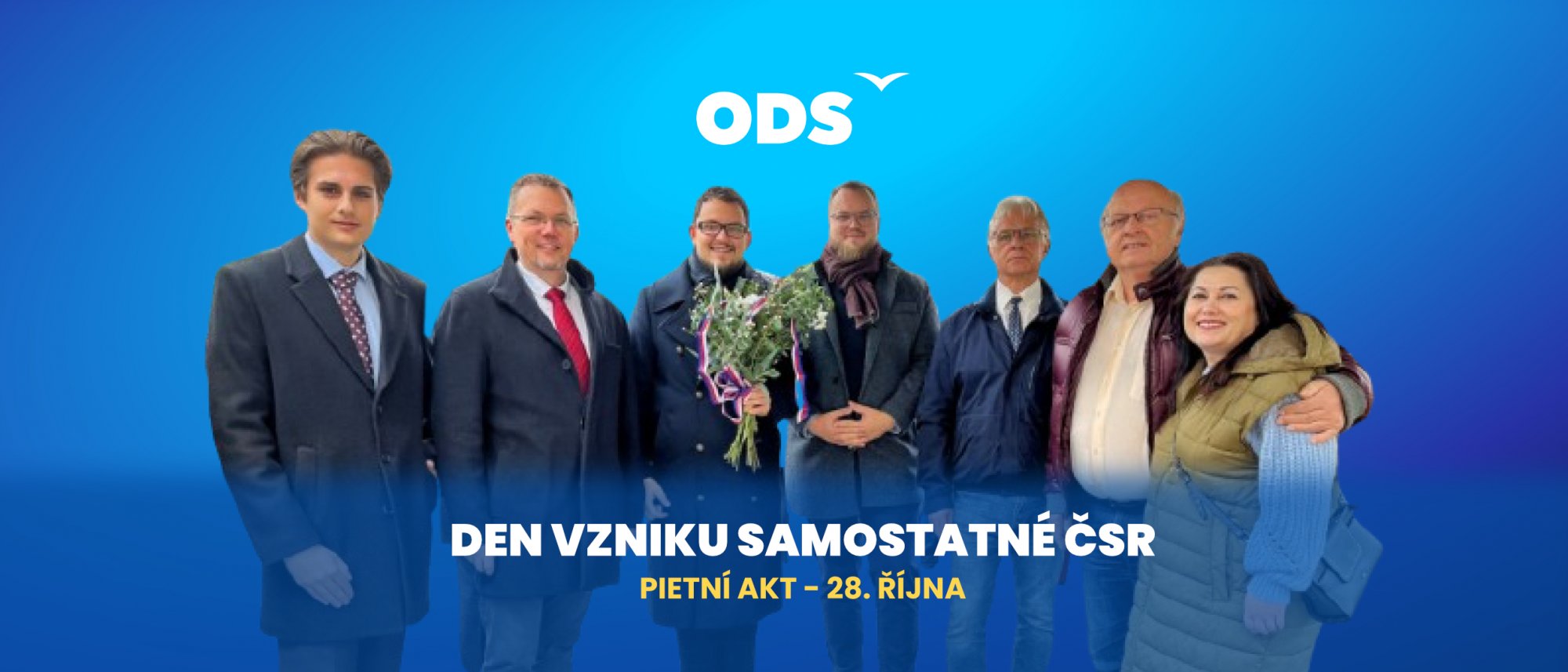 Členové ODS Hradec Králové uctili výročí vzniku Československé republiky 🇨🇿