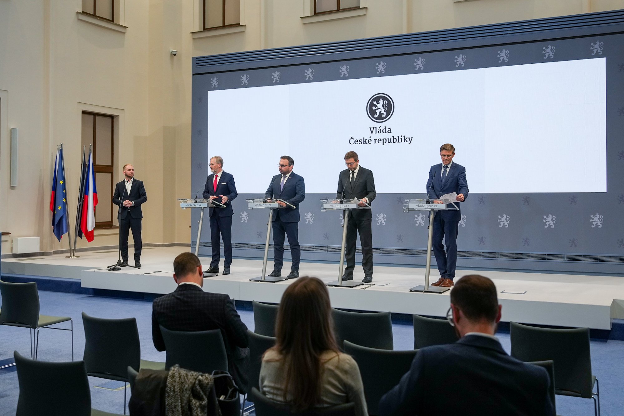 Premiér Petr Fiala: Digitalizujeme mnohem lépe než Německo, příští rok spustíme nové online služby