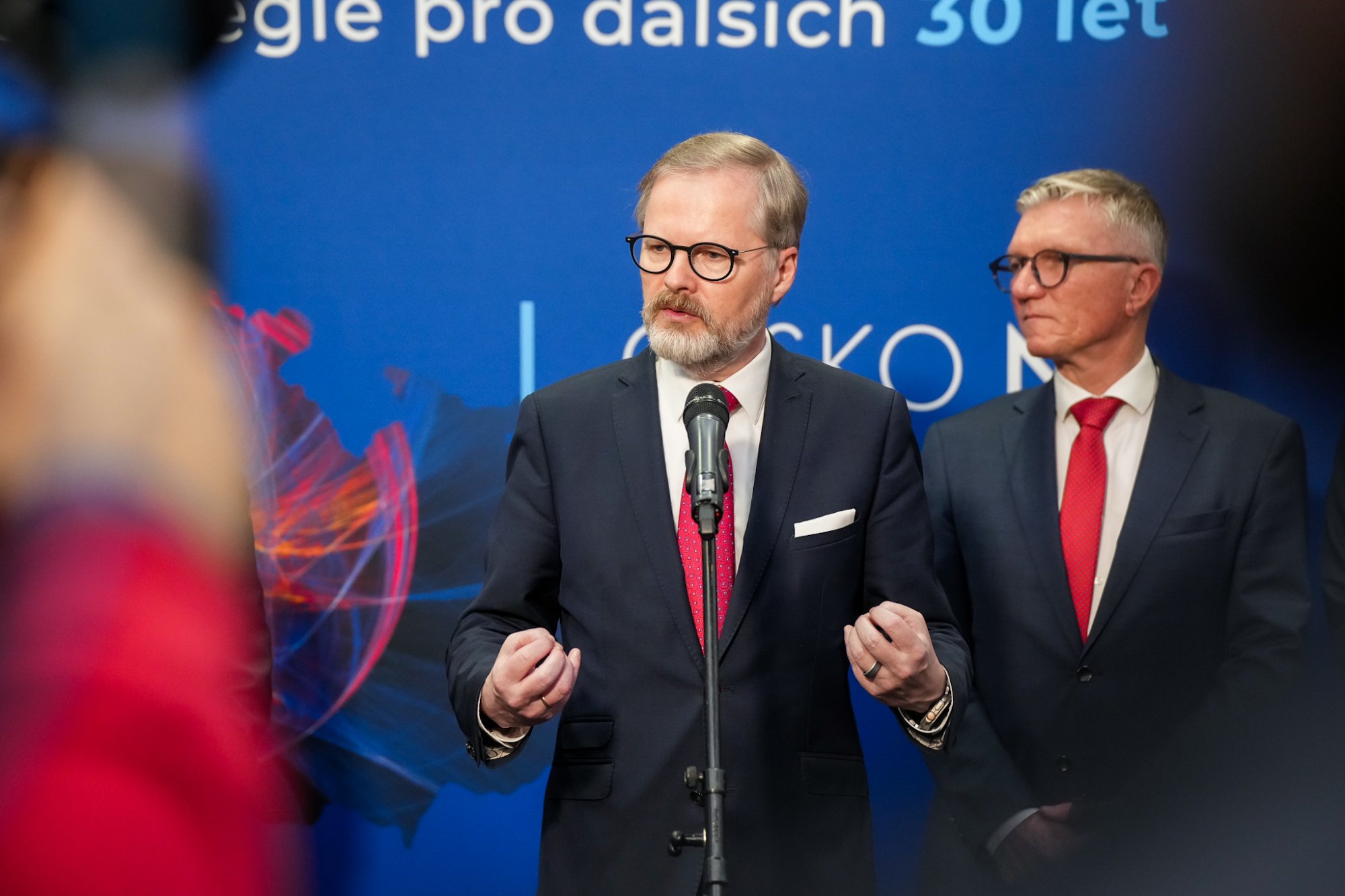 Úspěch země závisí na tom, jak se změní EU, řekl premiér Petr Fiala na konferenci Česko na křižovatce