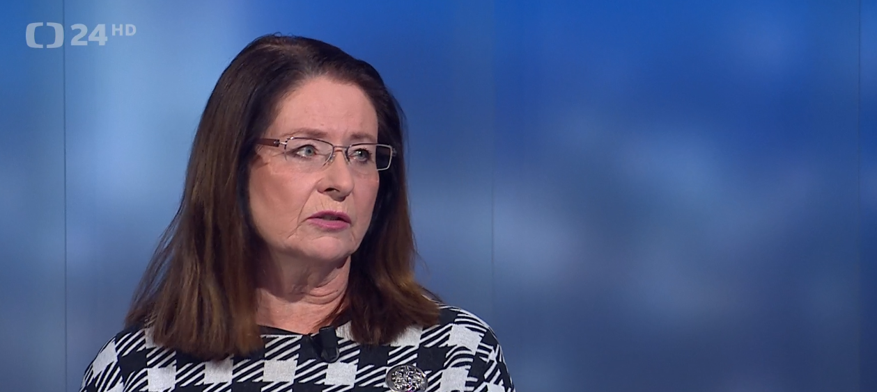 Miroslava Němcová diskutovala v Událostech, komentářích ČT24 o polarizaci společnosti