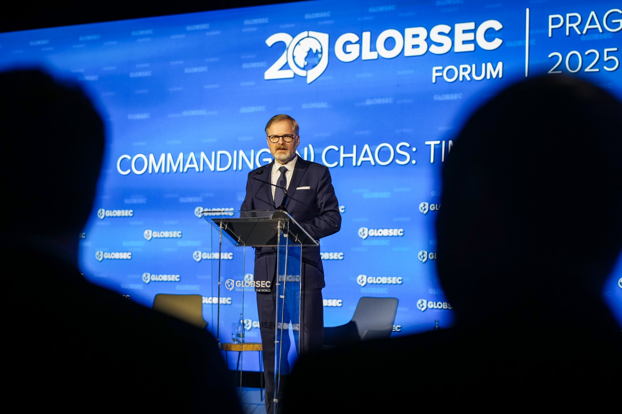 Projev premiéra Petra Fialy na konferenci Globsec Forum 2025