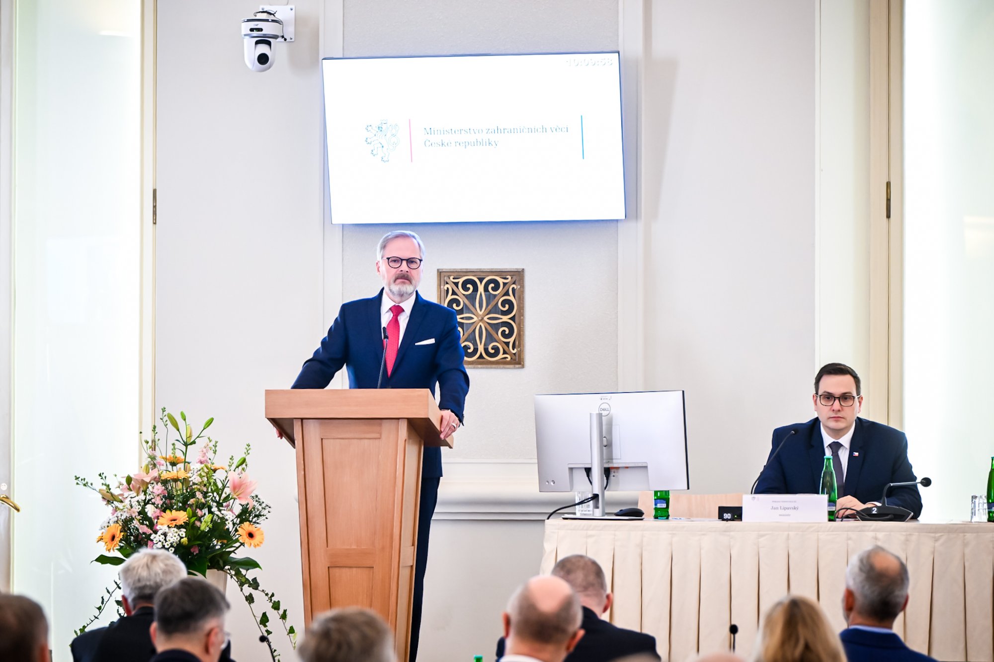 Projev premiéra Petra Fialy na každoroční poradě velvyslanců