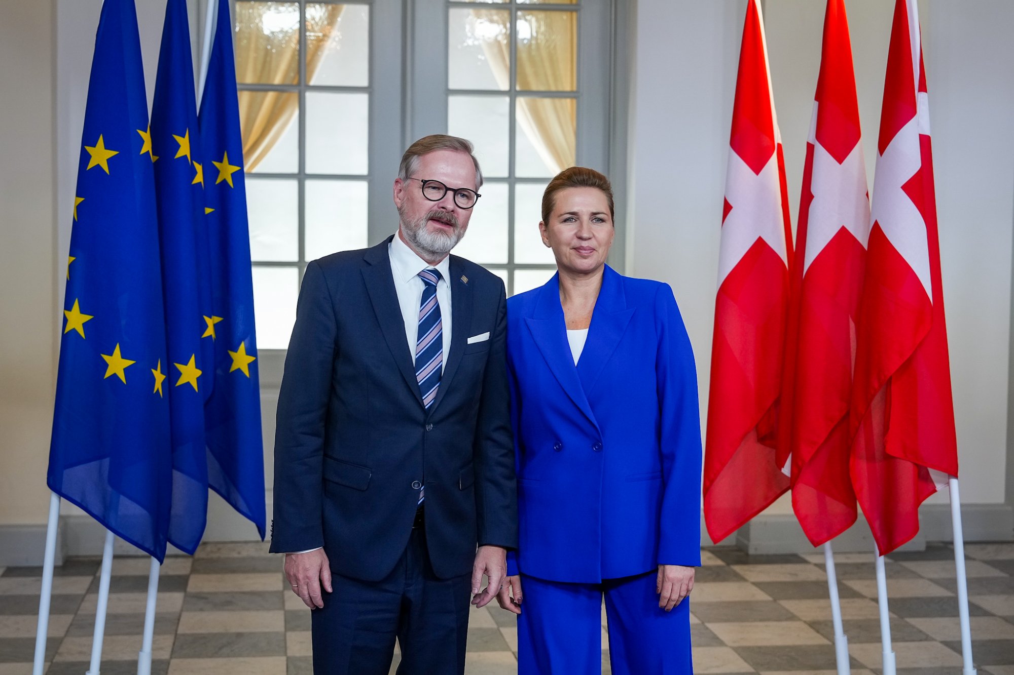Premiér Petr Fiala v Kodani: Posílení východní hranice Evropy je prioritou