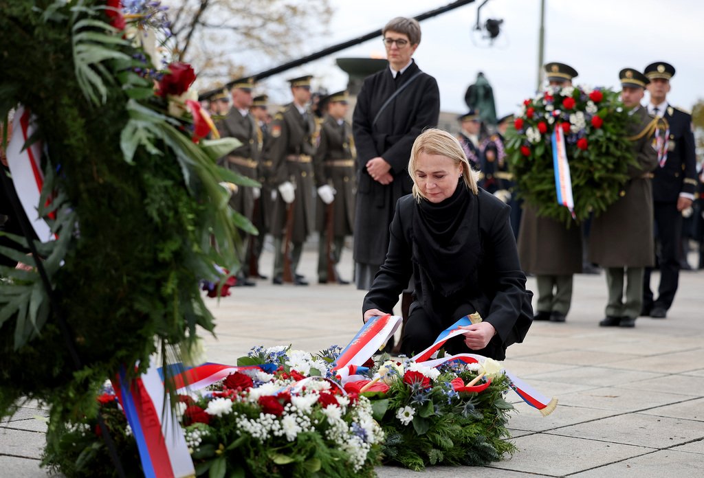 Pietní akt na Vítkově připomněl 107. výročí vzniku Československa