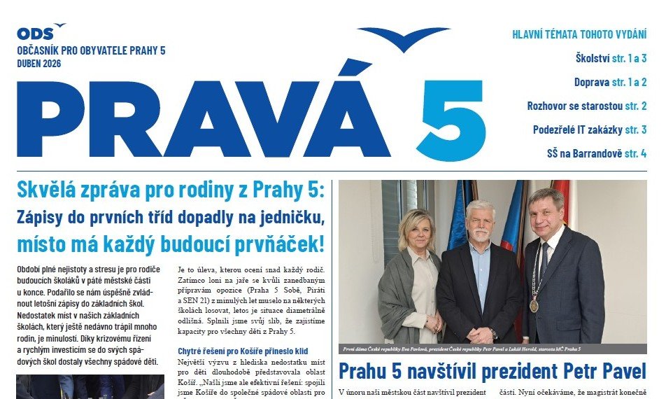 Vyšlo nové číslo Pravé 5 - duben 2026