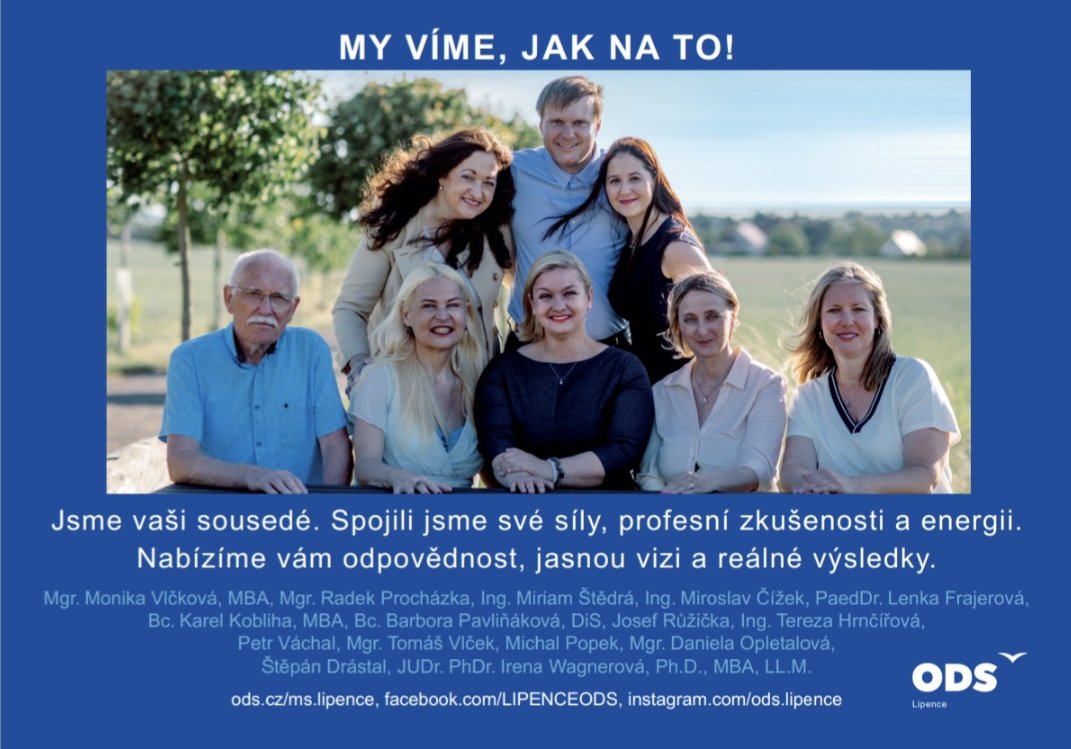 Náš nový plakát už najdete na lipeneckých nástěnkách a my se těšíme na setkání s vámi nejen tam, ale hlavně osobně