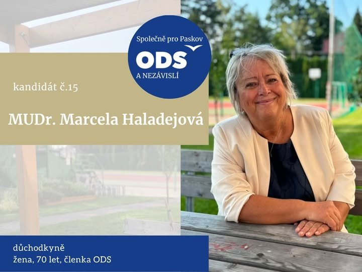 MUDr. Marcela Haladejová - kandidát č- 15