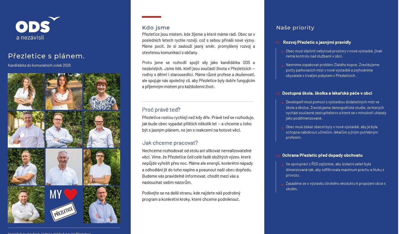 PŘEZLETICE - PROGRAM