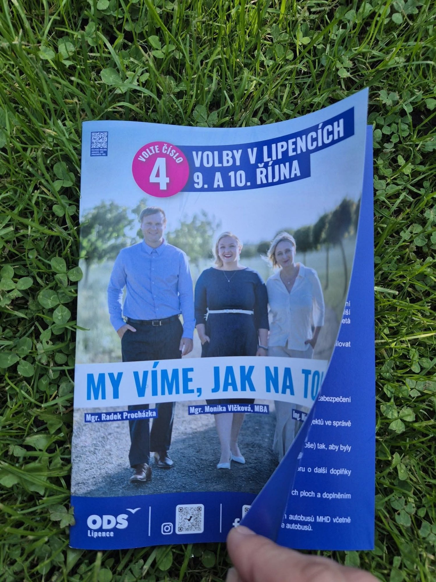 V uplynulých dnech jsme Vám do schránek doručili náš kompletní volební program
